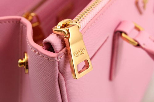 knockoff 2014 Prada saffiano calfskin 30cm tote BN1801 pink - Click Image to Close